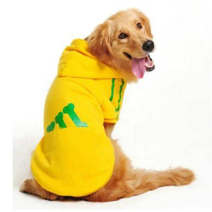 Yellow Soft Fleece Pet Dog Puppy Hoodies Warm Sweatshirt Pet Costume Jacket - TrendyPet's Zone