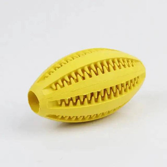 Yellow Toys for Dogs Ball Interactive Toys Dog Chew Toys Tooth Cleaning Elasticity Small Big Dog Toys Rubber Pet Ball Toys - TrendyPet's Zone