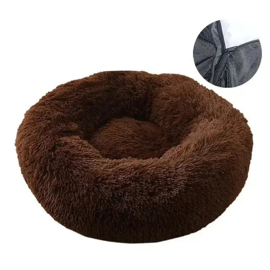 #6 Detachable Dog & Cat Bed With Zipper Round Mat Thicken Plush TRENDYPET'S ZONE