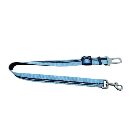 Blue Reflective Pet Supplies Car Seat Belt Dog Seat Belt Dog Leash Vehicle Belt Adjustable Cushioning Elastic Reflective Safety Rope for Dog Cat - TrendyPet's Zone