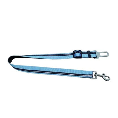 Blue Reflective Pet Supplies Car Seat Belt Dog Seat Belt Dog Leash Vehicle Belt Adjustable Cushioning Elastic Reflective Safety Rope for Dog Cat - TrendyPet's Zone