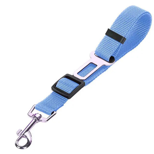 Light Blue Base Model Pet Supplies Car Seat Belt Dog Seat Belt Dog Leash Vehicle Belt Adjustable Cushioning Elastic Reflective Safety Rope for Dog Cat TRENDYPET'S ZONE