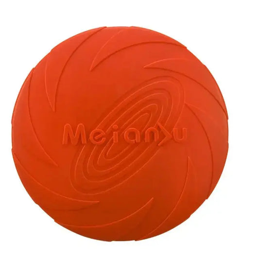 Red Fashion Pet Dog Silicone Game Frisbeed Dog Toy Flying Discs Training Interactive Toys Pet Supplies Flying Disc 15/18/22cm TRENDYPET'S ZONE