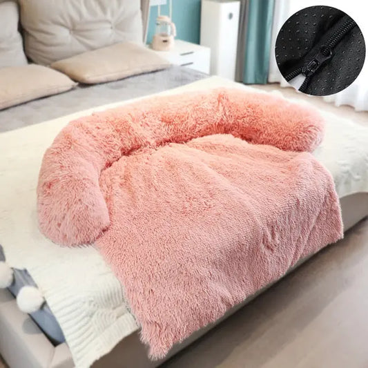 Removable Plush Pet Dog Bed Sofa for Large Dogs House Mat Kennel Winter Warm Cat Bed Pad Washable Dog Cushion Blanket Sofa Cover TRENDYPET'S ZONE